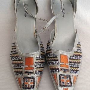 Luocheng Silver Beaded Heels